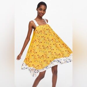 NWT Zara high low floral dress